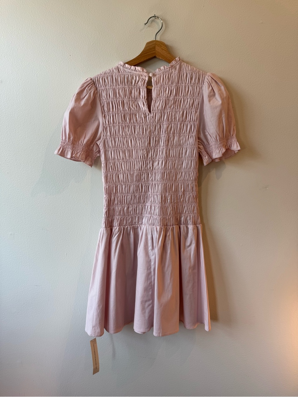 Reformation Light Pink Smocked Mini Dress - Picture 3 of 3